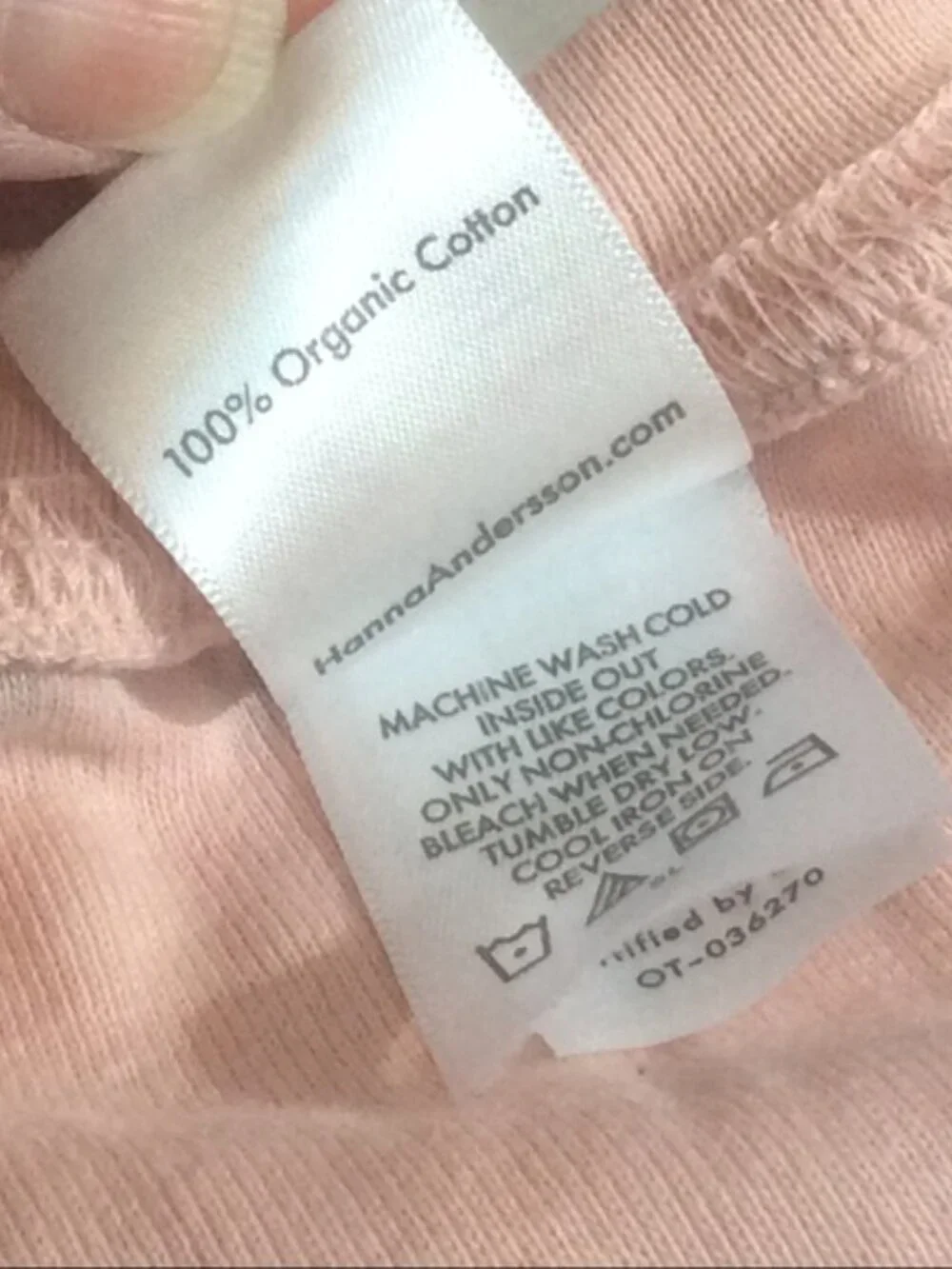 Hanna Andersson Sz 2T Pink Orange Carrot 2 Way Zip Cotton Baby Sleeper Pajamas